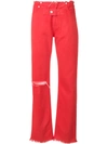 ALYX 1017 ALYX 9SM WIDE LEG TROUSERS - RED,AAWDN001412643610