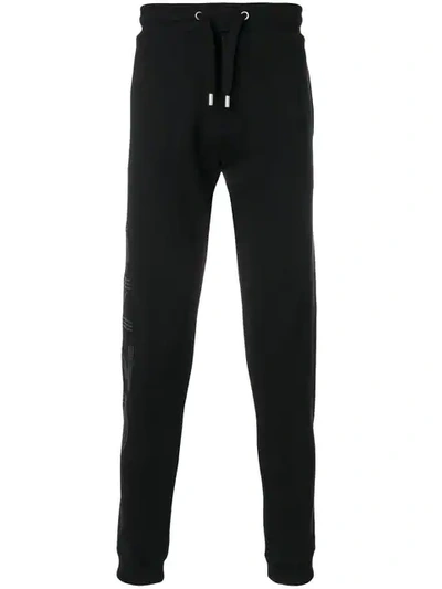 Kenzo Grey Logo Lounge Pants In Black