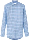 PRADA POINTED COLLAR PLAID SHIRT,UCM6081P9J12689831