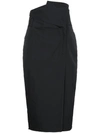 AMBUSH HIGH WAISTED MIDI SKIRT,AMBSKT10112647771