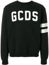 GCDS GCDS LOGO PRINT SWEATSHIRT - BLACK,SS18M02004312685205