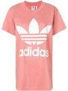 ADIDAS ORIGINALS ADIDAS ADIDAS ORIGINALS TREFOIL OVERSIZED T-SHIRT - PINK & PURPLE,CE243912698877