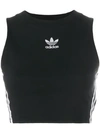 Adidas Originals  Adicolor Classics Cropped Tank Top In Black