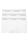 Calvin Klein 3-pack Micro Stretch Trunks In White