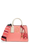 MARC JACOBS LITTLE BIG SHOT LEATHER TOTE - CORAL,M0013267