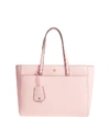 TORY BURCH ROBINSON LEATHER TOTE - PINK,46334
