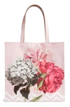 TED BAKER PALACE GARDENS LARGE ICON TOTE - PINK,XH8W-XB67-EMELCON