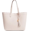 COLE HAAN PAYSON LEATHER TOTE - PINK,CHR11561