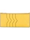 Valextra Vertical Wallet - Yellow In Yellow & Orange