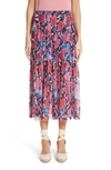 FUZZI FLORAL PRINT MIDI SKIRT,F81047-10056