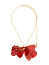 MARNI MARNI FLORAL RESIN NECKLACE - RED,COMVW24N00C200012670564