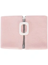 JW ANDERSON JW ANDERSON ZIP FRONT NECKBAND - PINK,AC02WR1812538009