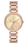 MICHAEL KORS COURTNEY CRYSTAL BRACELET WATCH, 36MM,MK3836