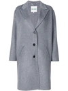 Kenzo Wool And Cashmere Coat In Grey