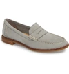 Sperry Women's Seaport Penny Memory Foam Loafers Women's Shoes In Grey Leather