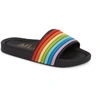 Melissa Beach 3db Rain Slides In Black Multi