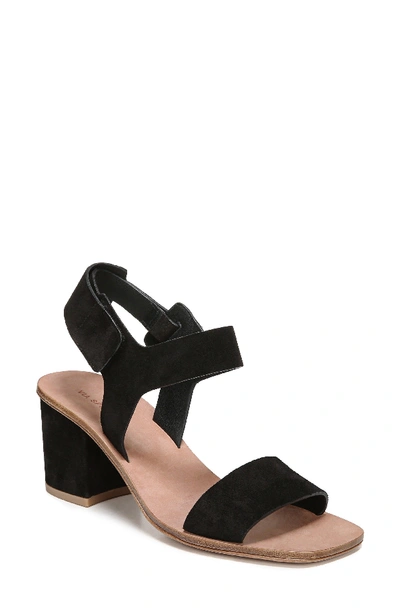 Via Spiga Women's Kamille Suede Block Heel Ankle Strap Sandals In Black Suede