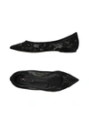 Le Silla Ballet Flats In Black