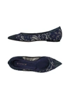 Le Silla Ballet Flats In Dark Blue
