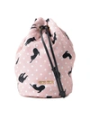 Miu Miu Faille Cat Pois Pouch In Udw Cipria-nero