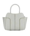 TOD'S WHITE LEATHER HANDLE BAG,10498602