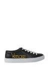 VERSACE LEATHER SNEAKERS,10500653