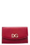 DOLCE & GABBANA RED CALF LEATHER CLUTCH,BI1028 AH33880303