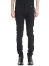 BALMAIN BLACK DENIM JEANS,10496957