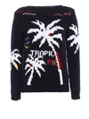 ERMANNO SCERVINO KNITTED PALM TREE JUMPER,10501842