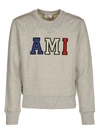 AMI ALEXANDRE MATTIUSSI SWEATSHIRT PATCHED AMI LETTERS,E18J023730F055