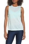 Under Armour Threadborne Muscle Tank In Refresh Mint