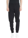 JIL SANDER BLACK COTTON trousers,10497955