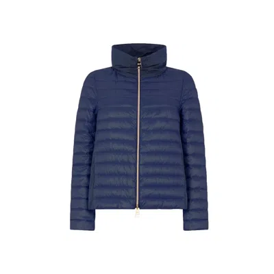 Herno Lightweight Down Jacket In Blue