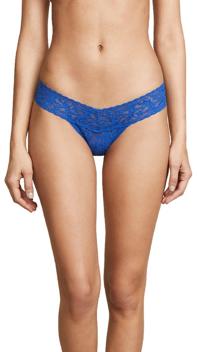 Hanky Panky Signature Lace Low Rise Thong In Atlantis