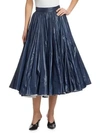 CALVIN KLEIN 205W39NYC Shiny Nylon A-Line Skirt