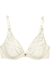 CHANTELLE BABYLONE STRETCH-TULLE AND JERSEY UNDERWIRED BRA