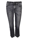 7 FOR ALL MANKIND STONE WASHED CROPPED JEANS,SYRU790 WN