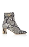 ROCHAS EMBOSSED PYTHON BOOTIES,RO31013A-8121