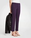 Ann Taylor The Petite Ankle Pant In Dense Twill - Curvy Fit In Deep Concord