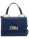 MIU MIU MIU MIU TOP HANDLE TOTE - BLUE,5BA060VOOS2AJB12670430