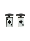 PAUL SMITH Ace of Spades Card cufflinks,AUPCCUFFSPADE0412537078