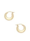 SAKS FIFTH AVENUE Small Yellow Gold Hoops/ 0.6'',0400097285203