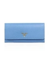 PRADA Saffiano Leather Continental Flap Wallet