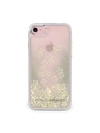 REBECCA MINKOFF Gold Studs Glitterfall iPhone 7 Case