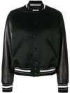 Givenchy Logo-back Wool Varsity Jacket In Black