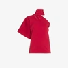 Ambush Asymmetric Cut Out Top - Red In Red