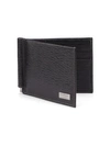 FERRAGAMO Revival Textured Leather Money-Clip Bifold Wallet