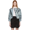 ISABEL MARANT ISABEL MARANT BLUE LAZEL ORIGAMI QUILTED JACKET,18PVE0714-18P005I