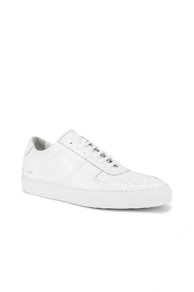 Common Projects Leather Bball Low In White