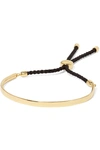 MONICA VINADER FIJI GOLD VERMEIL AND WOVEN BRACELET